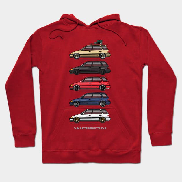 Five wagons Hoodie by JRCustoms44